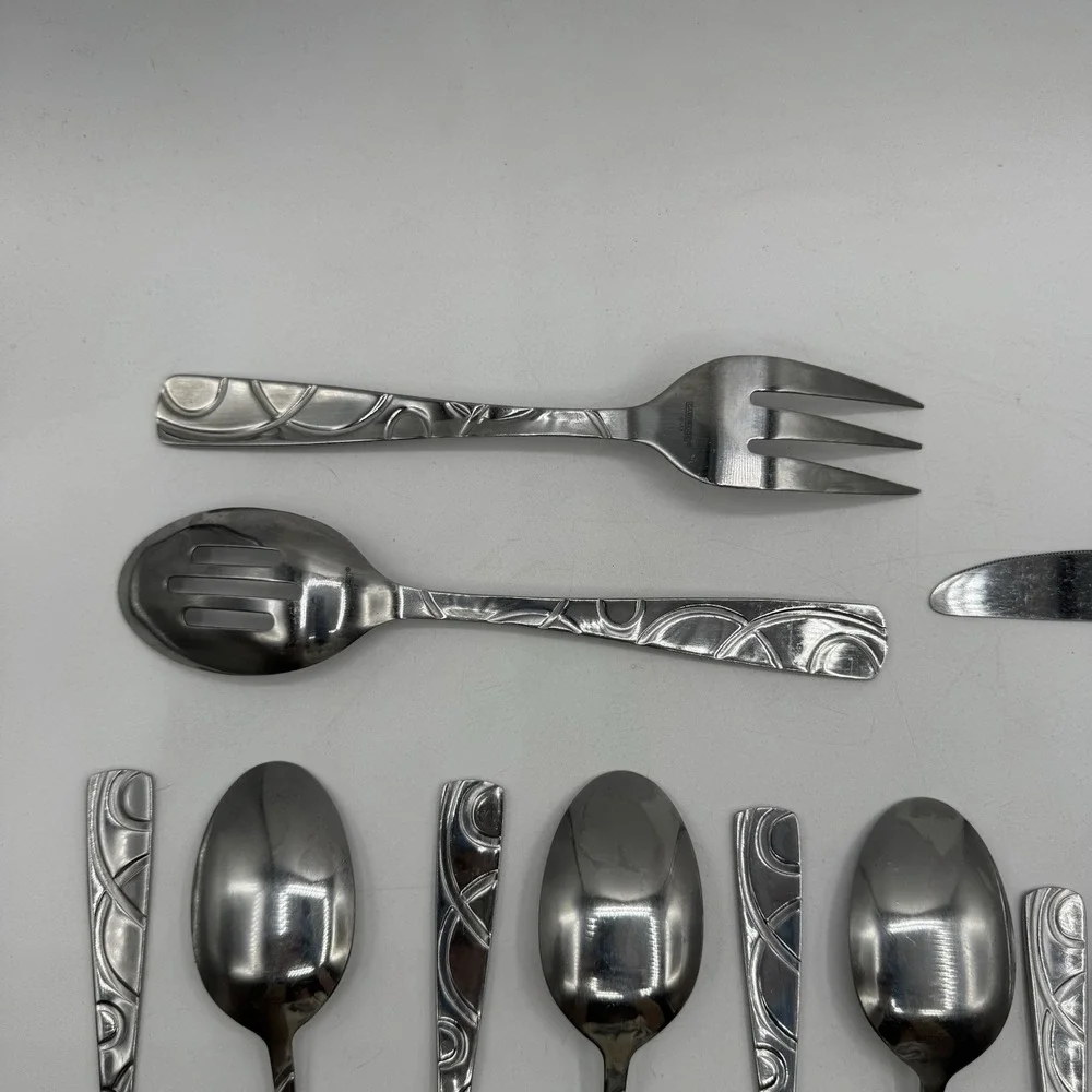 Cambridge Conquest Roam Sand 18/10 Stainless Steel Replacement Flatware Lot 15